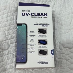 Homedics Black UV-Clean Phone Sanitizer Portable Device